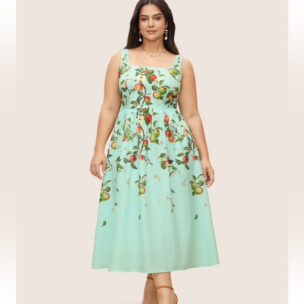 BloomChic Mint Green Floral Maxi Dress